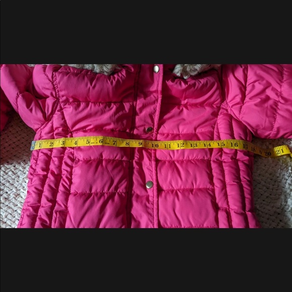 Old Navy Girls XL Pink Puffed Coat - Picture 8 of 11